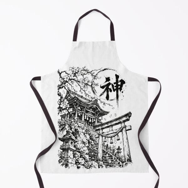 Item preview, Ink Shinto Shrine Beneath the Sacred Sun designed and sold by bapupa.