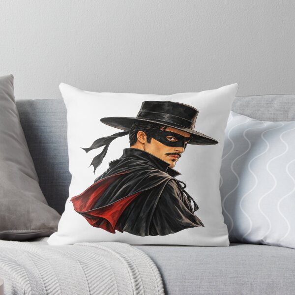 Item preview, Zorro hero portrait in watercolor designed and sold by LongIslandDesgn.