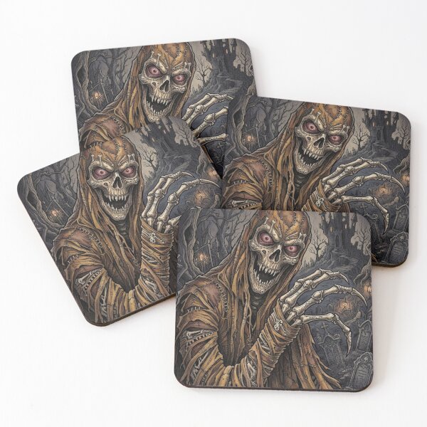 Item preview, Evil soul of the Mummy risen from the ancient tomb gothic horror art designed and sold by Vintage Designs +.