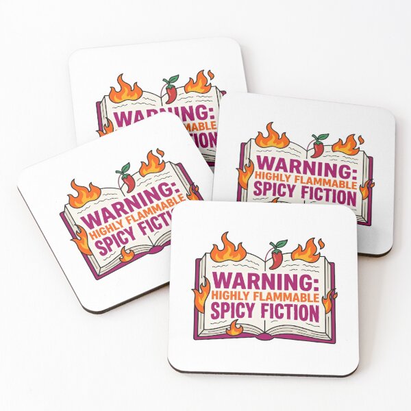 Item preview, Warning Highly Flammable Spicy Fiction BookTok Romance Reader Chili Pepper Humor designed and sold by raedattia.