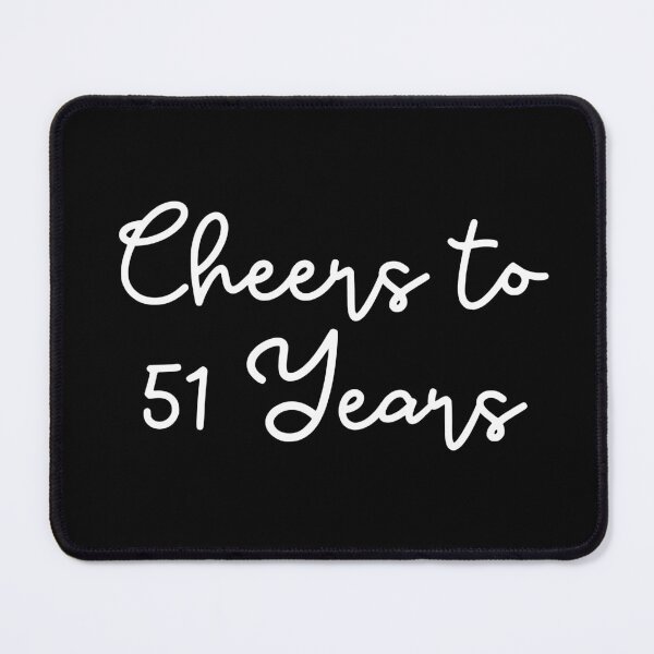 Item preview, Cheers to 51 Years - 51st Wedding Anniversary Gift for Couples Men Women designed and sold by Mozaic Clothes.