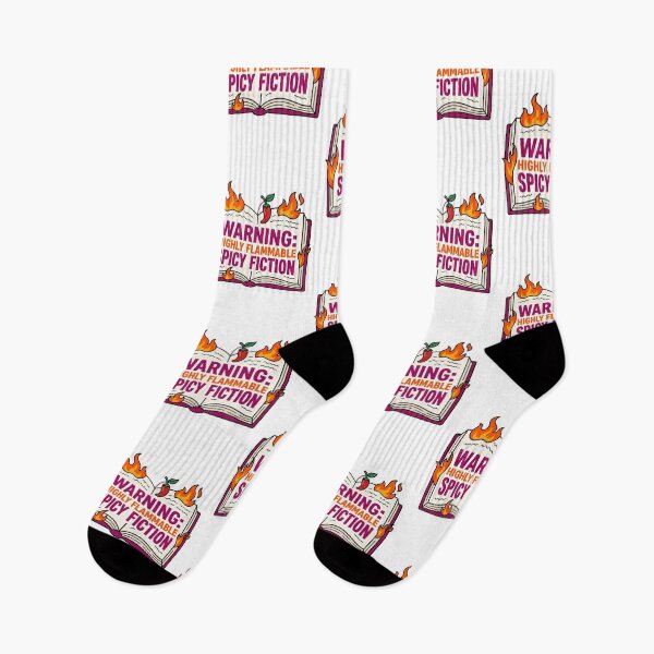Item preview, Warning Highly Flammable Spicy Fiction BookTok Romance Reader Chili Pepper Humor designed and sold by raedattia.