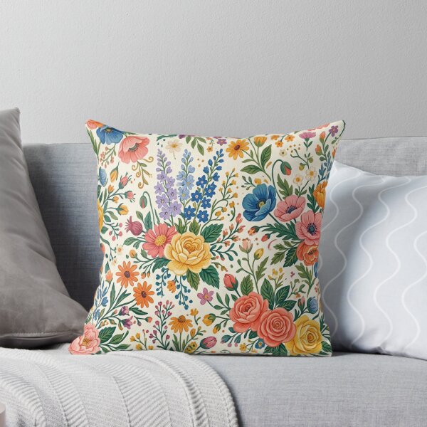 Item preview, Vibrant Multicolor Vintage Floral Pattern Design designed and sold by designdukan.