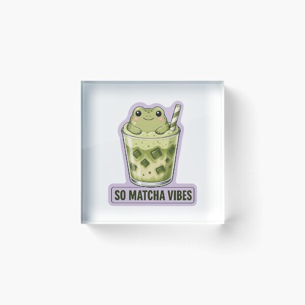 Item preview, Cute Kawaii Matcha Frog Boba Bubble Tea designed and sold by RareVisuals.