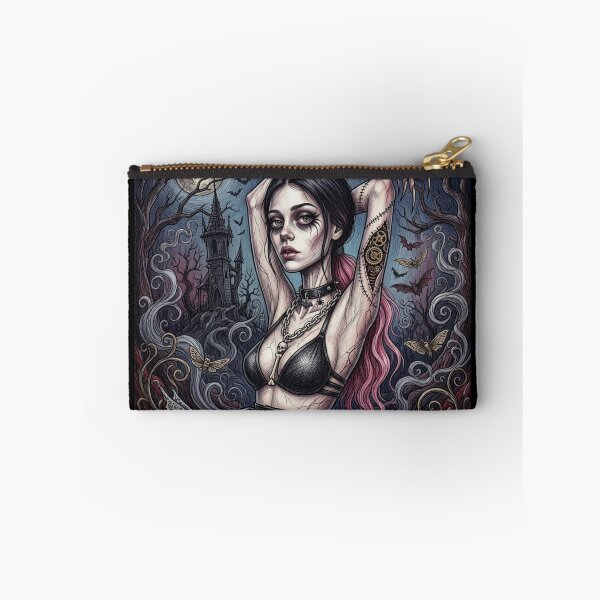 Item preview, Gothic Horror vampire woman illustration art designed and sold by Vintage Designs +.