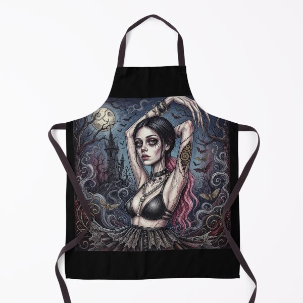Artikelvorschau, Illustration einer Vampirin im Stil des Gothic-Horrors entworfen und verkauft von Vintage Designs +.