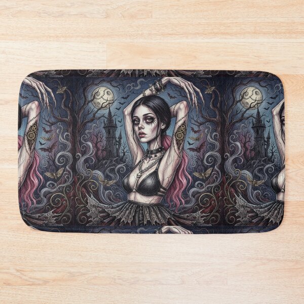 Item preview, Gothic Horror vampire woman illustration art designed and sold by Vintage Designs +.