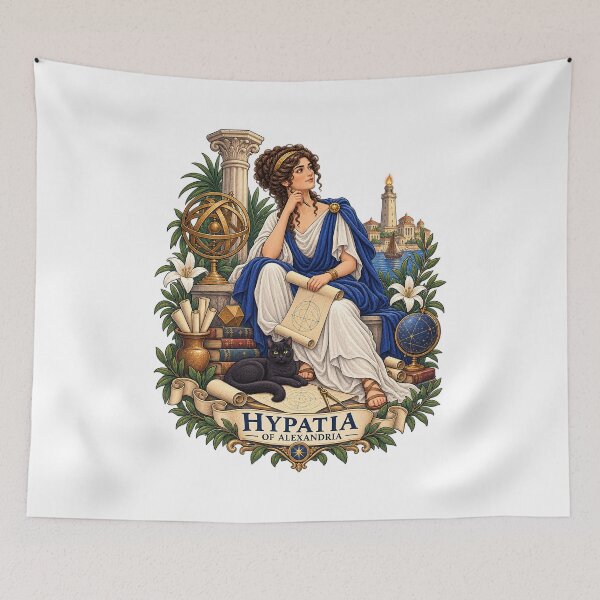 Item preview, Hypatia of Alexandria – Ancient Greek Philosopher, Mathematician and Astronomer designed and sold by ChickenFund.