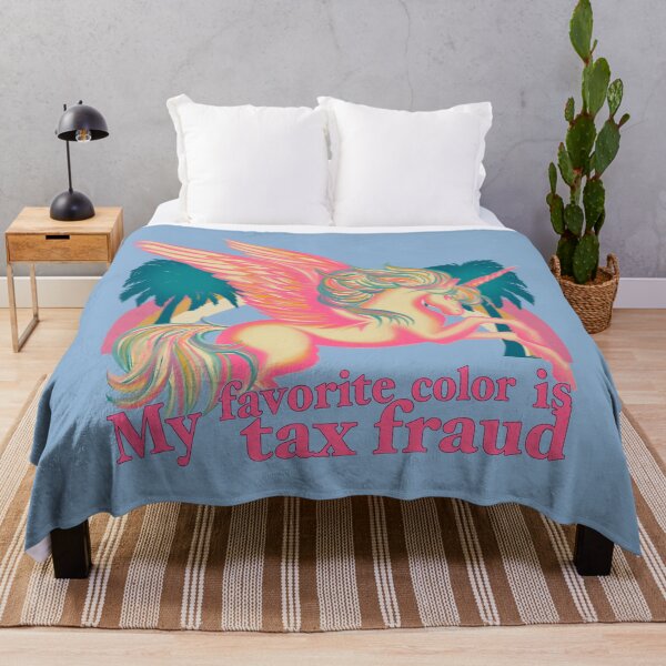 Item preview, My Favorite Color Is Tax Fraud Unicorn designed and sold by missmelodyferal.