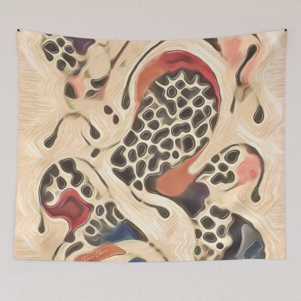 Item preview, Organic Liquid Topology – Earth Tone Abstract Biomorphic Flow designed and sold by Hen-C-Art.
