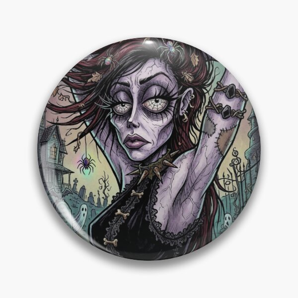 Artikelvorschau, Illustration einer Vampirin im Stil des Gothic-Horrors entworfen und verkauft von Vintage Designs +.