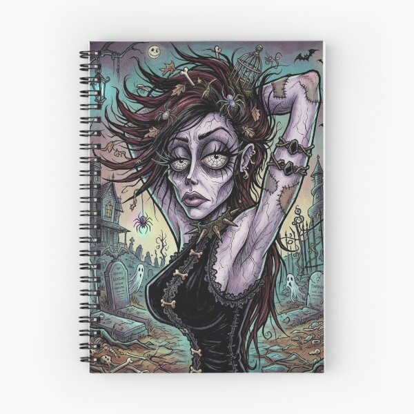 Item preview,  Gothic Horror vampire woman illustration art designed and sold by Vintage Designs +.