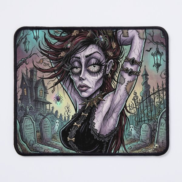 Item preview,  Gothic Horror vampire woman illustration art designed and sold by Vintage Designs +.