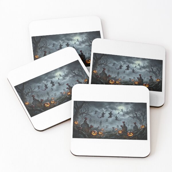 Item preview, Midnight Mischief: Spooky Cemetery Halloween Night designed and sold by Freedom Line Studio.