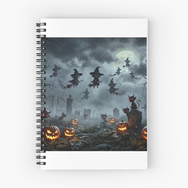 Item preview, Midnight Mischief: Spooky Cemetery Halloween Night designed and sold by Freedom Line Studio.