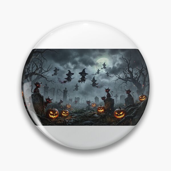 Item preview, Midnight Mischief: Spooky Cemetery Halloween Night designed and sold by Freedom Line Studio.