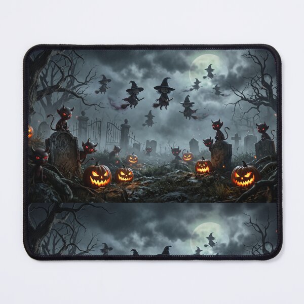 Item preview, Midnight Mischief: Spooky Cemetery Halloween Night designed and sold by Freedom Line Studio.