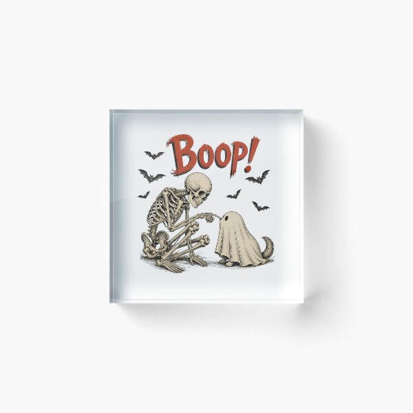 Item preview,  Skeleton Dog Boop Halloween – Spooky Skeleton Dog Nose Boop designed and sold by elisarasada.