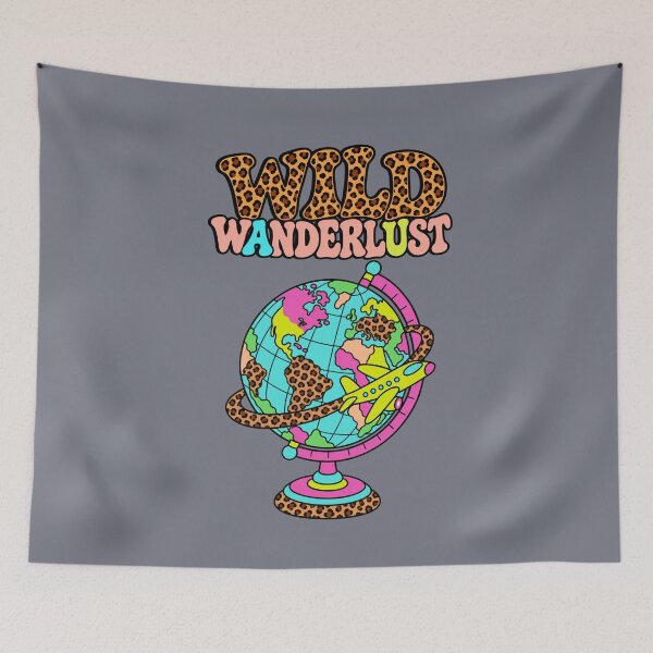 Item preview, Wild Wanderlust – Leopard Print Globe & Airplane Adventure designed and sold by Aimetoi.