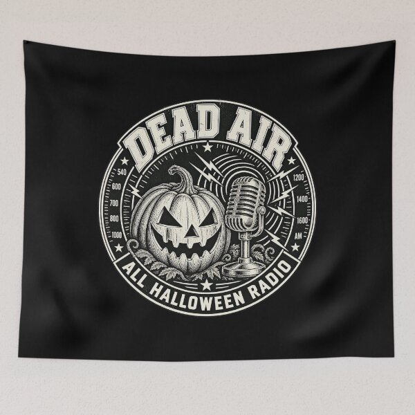 Item preview, Dead Air All Halloween Radio Vintage Engraved Badge Artwork designed and sold by adiencarteras.
