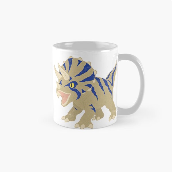Item preview, Triceratops Dinosaur Dino Blue Striped Cute designed and sold by LongIslandDesgn.
