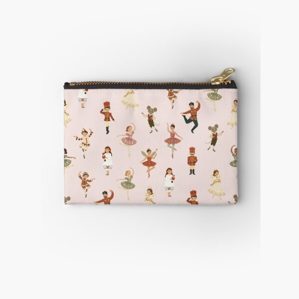 Item preview,  Nutcracker Ballet Christmas pattern in Dusty Rose designed and sold by Andrea Lauren.