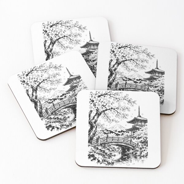 Item preview, Japanese Sakura Bridge Beneath Mount Fuji designed and sold by bapupa.