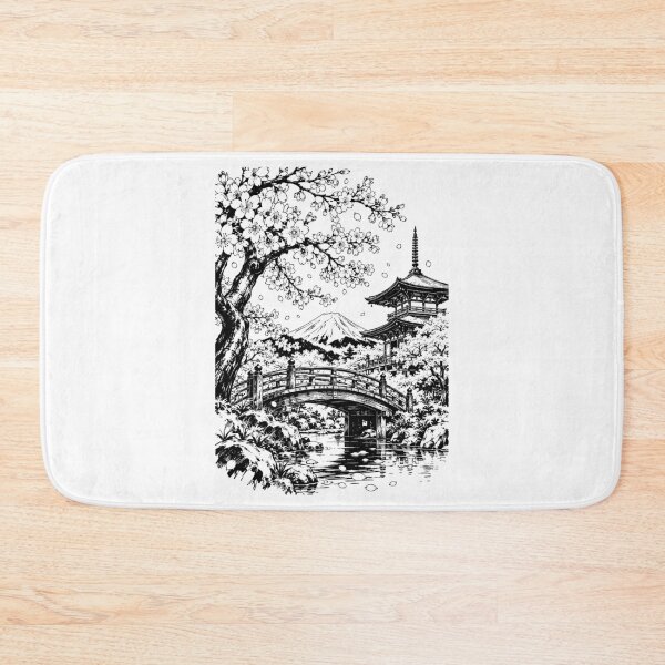 Item preview, Japanese Sakura Bridge Beneath Mount Fuji designed and sold by bapupa.