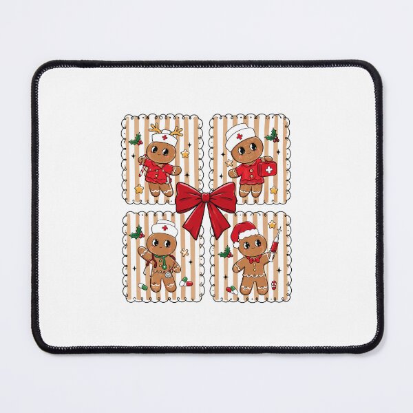 Item preview, Preppy Nurse Gingerbread Christmas designed and sold by VioletPixelCute.
