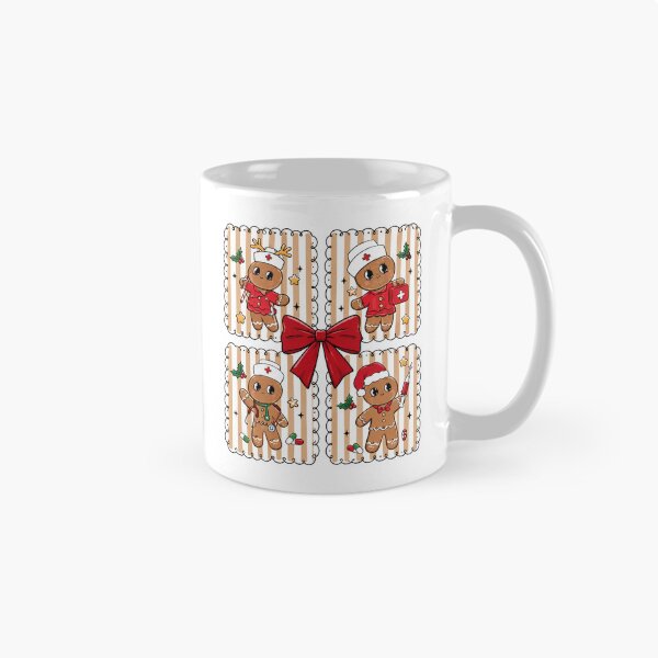 Item preview, Preppy Nurse Gingerbread Christmas designed and sold by VioletPixelCute.
