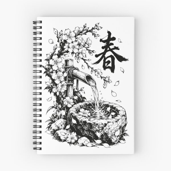 Item preview, Spring Sakura Water Basin Sumi-e designed and sold by bapupa.
