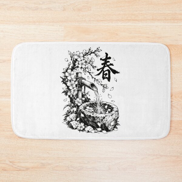 Item preview, Spring Sakura Water Basin Sumi-e designed and sold by bapupa.