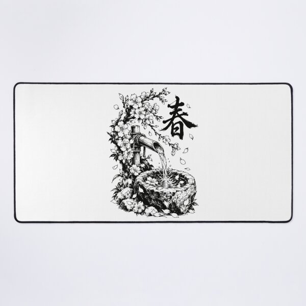 Item preview, Spring Sakura Water Basin Sumi-e designed and sold by bapupa.