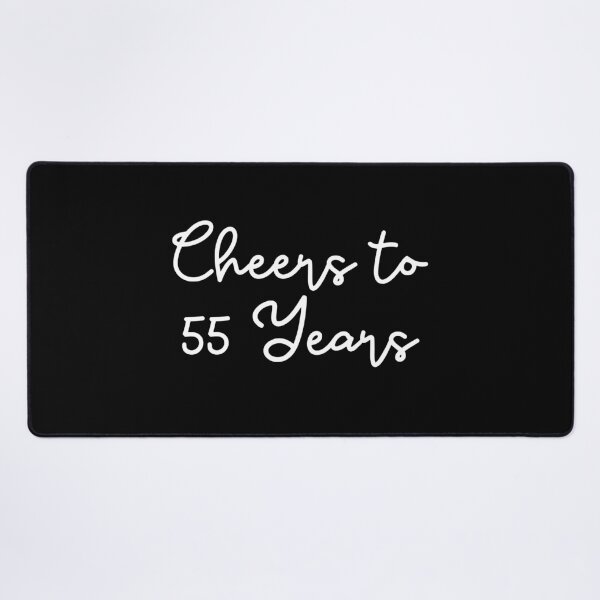 Item preview, Cheers to 55 Years - 55th Wedding Anniversary Gift for Couples Men Women designed and sold by Mozaic Clothes.