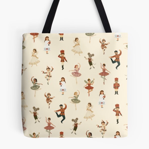 Item preview,  Nutcracker Ballet Christmas pattern in Cream designed and sold by Andrea Lauren.
