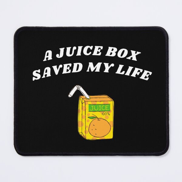 Item preview, A Juice Box Saved My Life White Font Retro Juice Box Meme designed and sold by kristy1003.