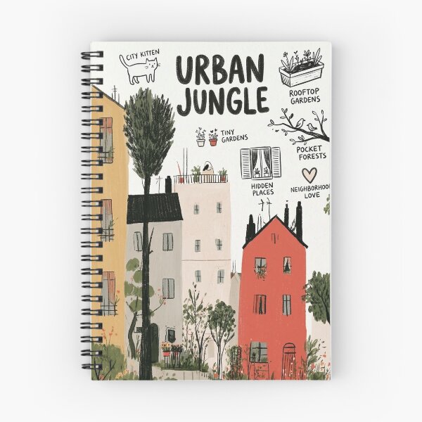 Item preview, City Kitten Plants a Rooftop Plot and Leaves Everyone Hanging in the Pocket Forest designed and sold by Print Fiction.