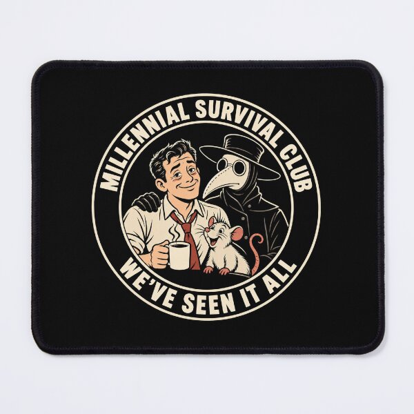 Item preview, Plague doctor and Millennial survival club designed and sold by Olena Du.