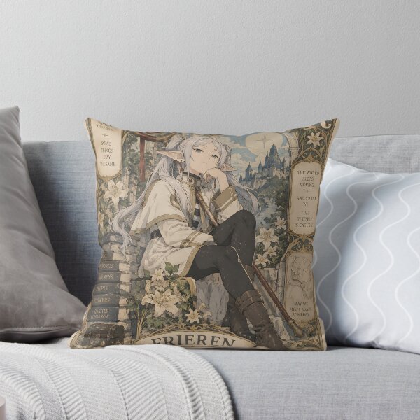 Item preview, White-Haired Mage Ornate Poster | Elegant Fantasy Anime Art designed and sold by OrionInkVault.