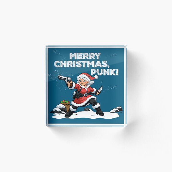 Item preview, MERRY CHRISTMAS, PUNK! Funny Tough Grandma Santa Graphic designed and sold by SantasPole.