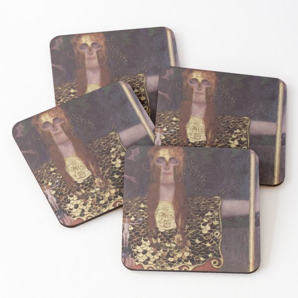 Item preview, Pallas Athena by Gustav Klimt, golden warrior goddess designed and sold by Shoupay.