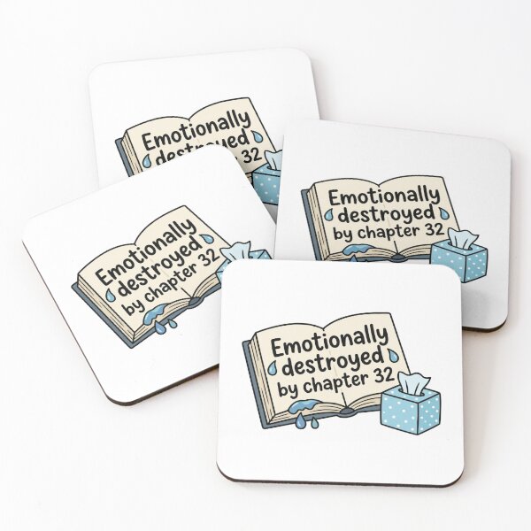 Item preview, Emotionally Destroyed By Chapter 32 Funny BookTok Romance Reader Tissue Box Humor designed and sold by raedattia.