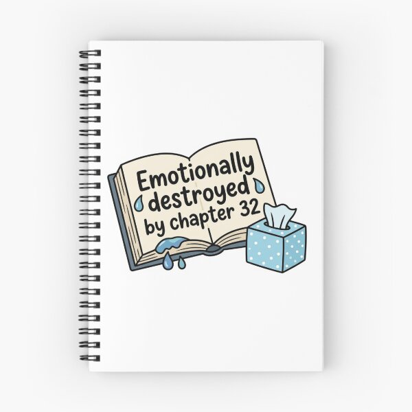 Item preview, Emotionally Destroyed By Chapter 32 Funny BookTok Romance Reader Tissue Box Humor designed and sold by raedattia.