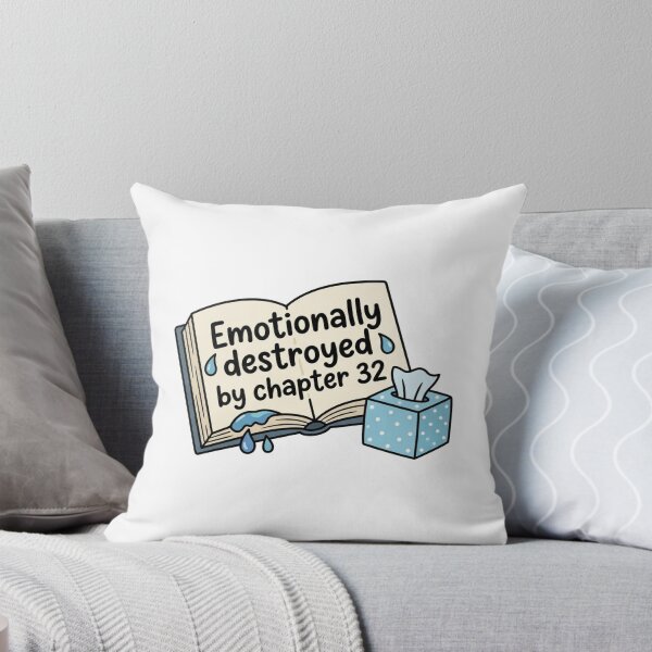 Item preview, Emotionally Destroyed By Chapter 32 Funny BookTok Romance Reader Tissue Box Humor designed and sold by raedattia.