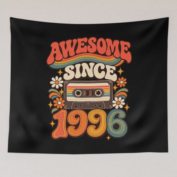 Item preview, Awesome Since 1996 Retro Cassette 30th Birthday designed and sold by Felinefinesse.
