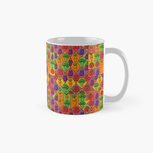 Item preview, Cute Kawaii Vegetable Seamless Tessellation Pattern designed and sold by vinothmech53.