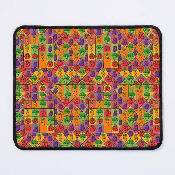 Item preview, Cute Kawaii Vegetable Seamless Tessellation Pattern designed and sold by vinothmech53.