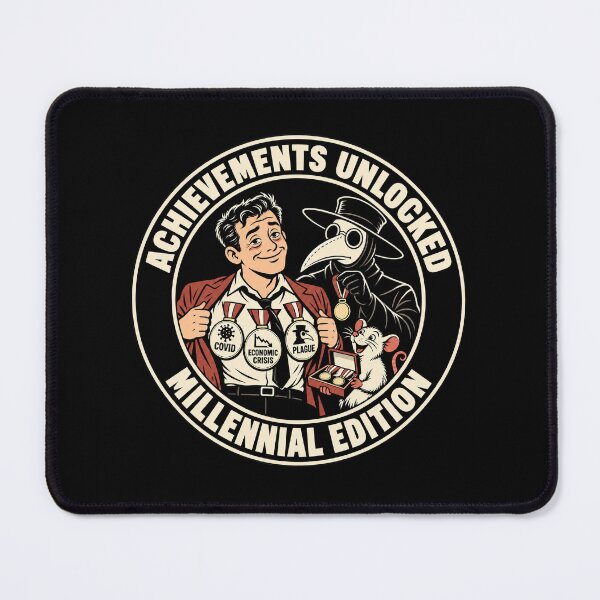 Item preview, Plague doctor and Millennial survival club designed and sold by Olena Du.