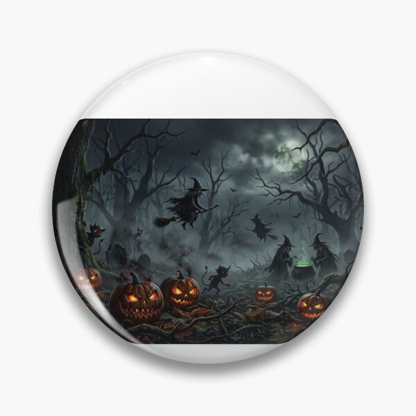 Item preview, Spooky Cemetery Halloween Night designed and sold by Freedom Line Studio.