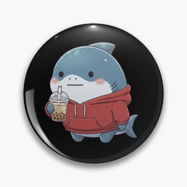 Item preview, Cute Boba Shark designed and sold by Nature's Chibis.